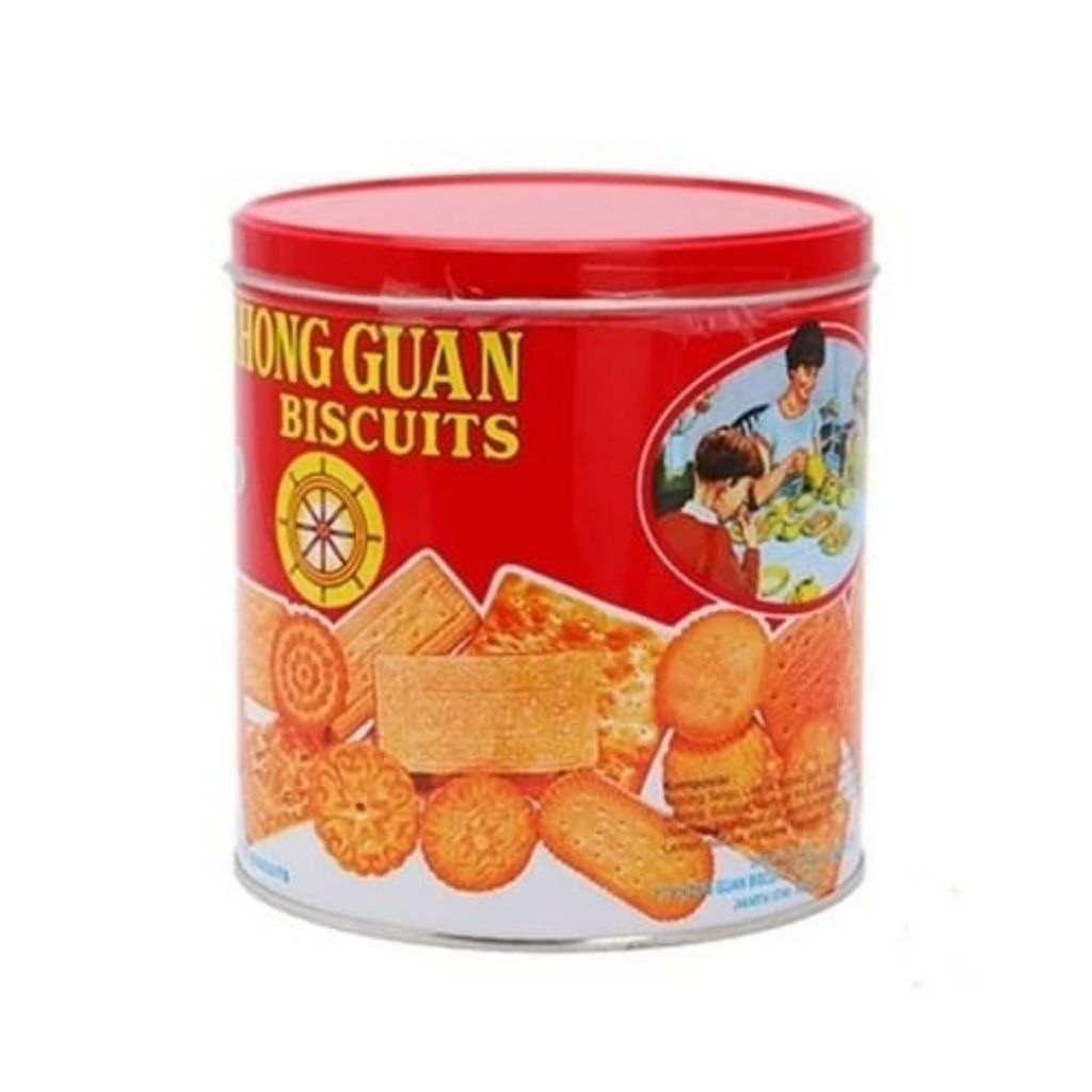 Khong Guan Biscuits 650gr Assorted Biskuit Aneka Macam Rasa Khongguan Merah Kaleng Bulat