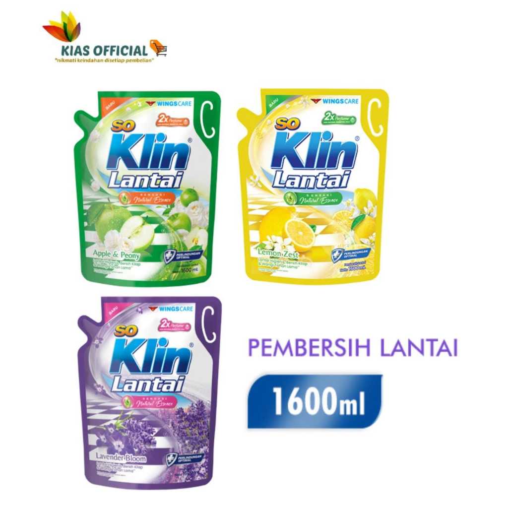 So Klin Pembersih Lantai Pouch 1600ML