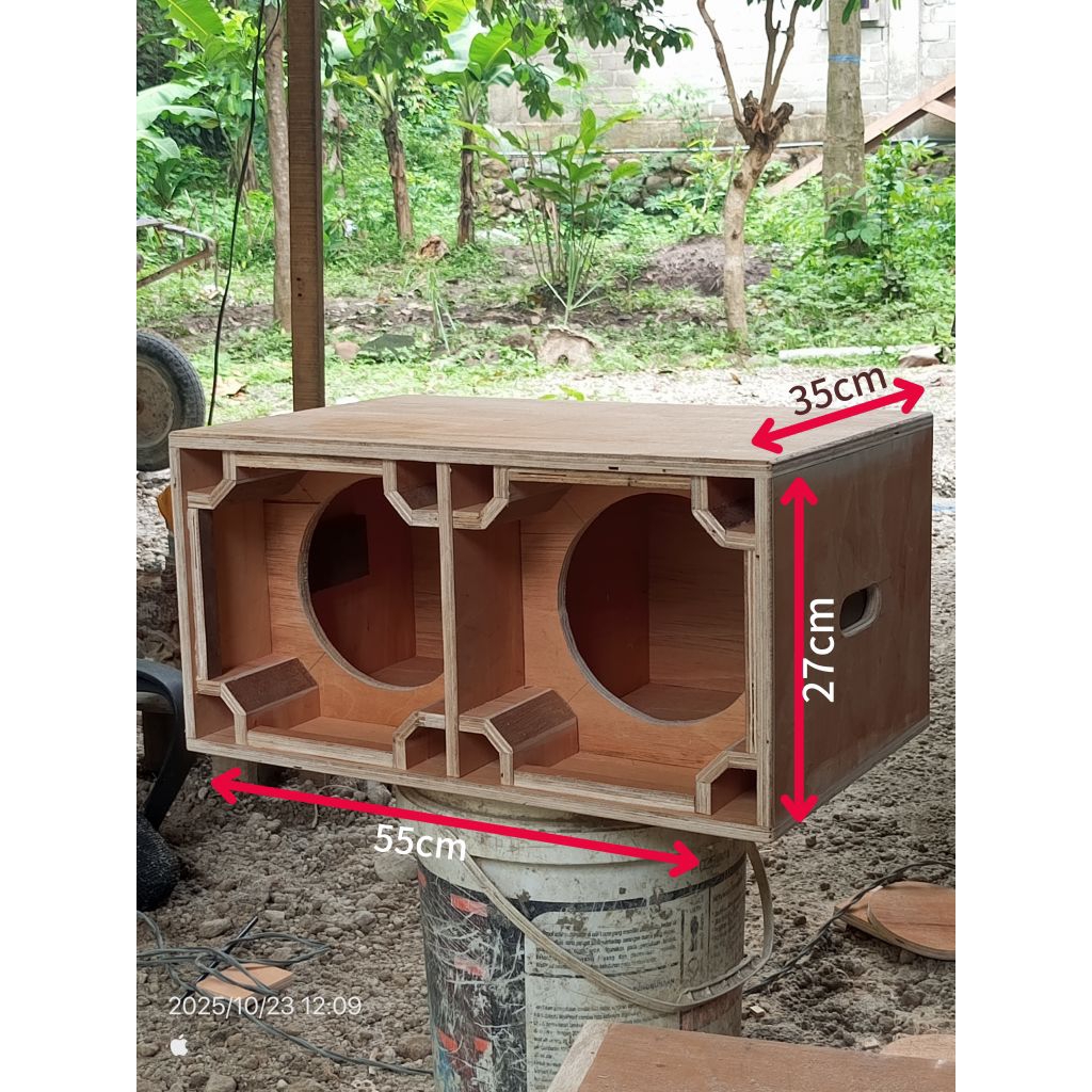box speaker 8inchi planar brewog triplek semi meranti 12mm