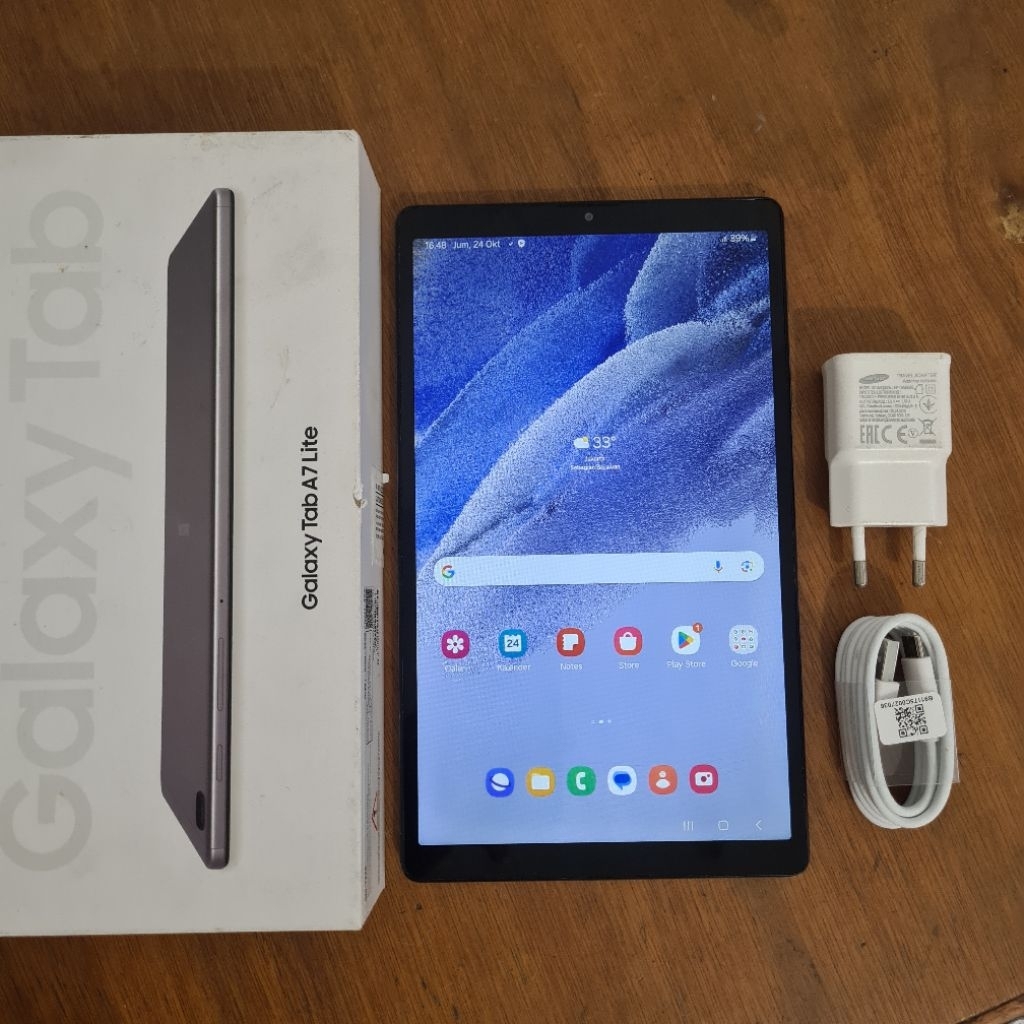 Samsung Tab A7 Lite 3/32 SM-T225 Second Normal Lengkap Siap Pakai
