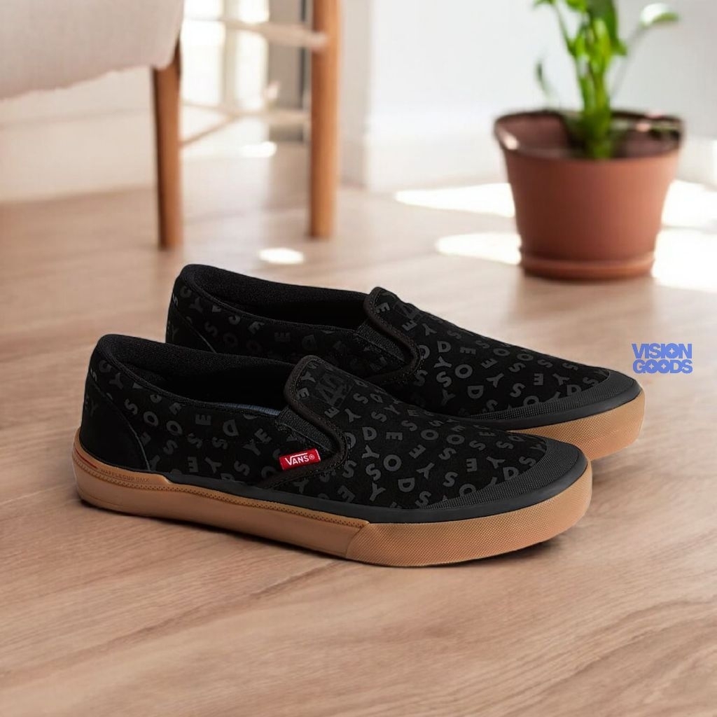 Sepatu Vans Slip On Odyssey Bmx Popcush Black Gum