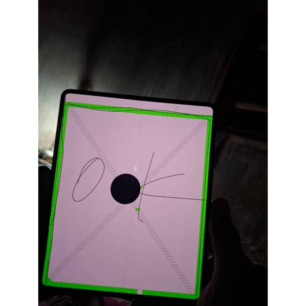 Lcd dalam atau utama fold 3  minus tompel