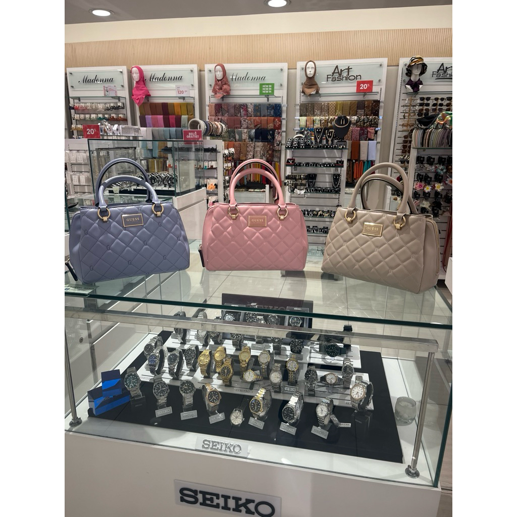 GWYN SATCHEL - TAS GUESS ORIGINAL WANITA