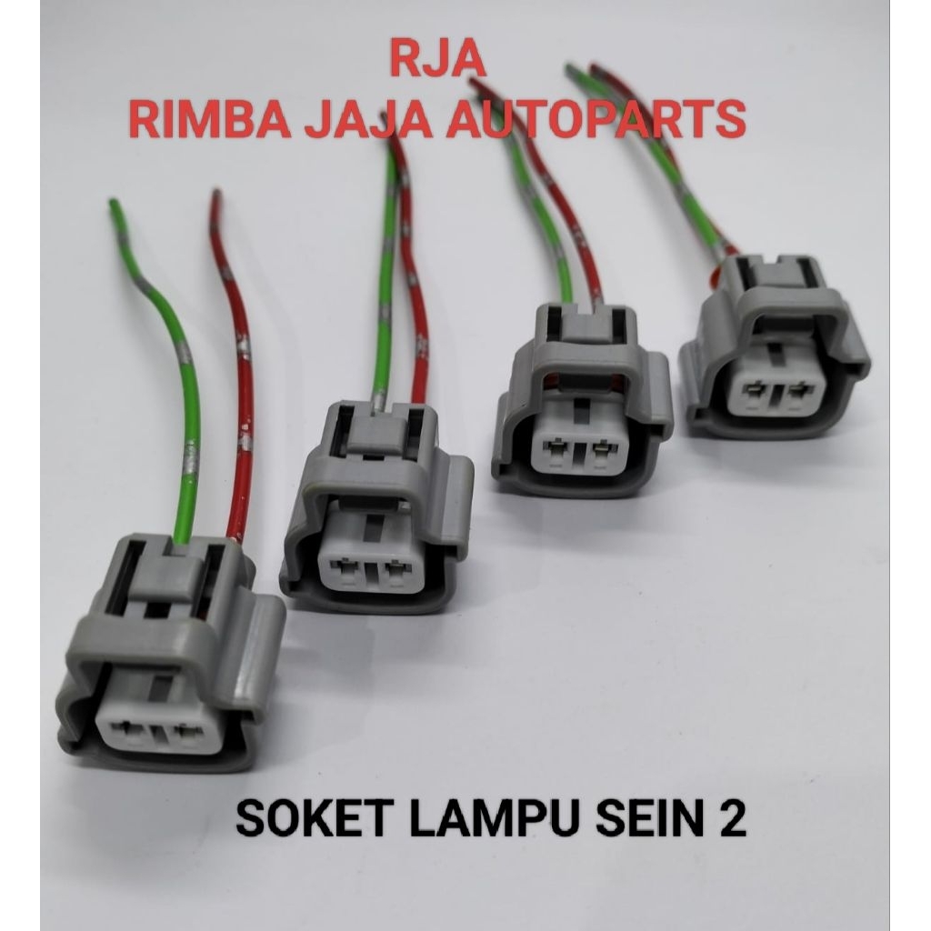 SOKET LAMPU SEIN 2 PIN UNTUK MOBIL TERIOS, VIOS,YARIS,ERTIGO, BALENO, CALYA,SIGRA, INNOVA, FORTUNER,