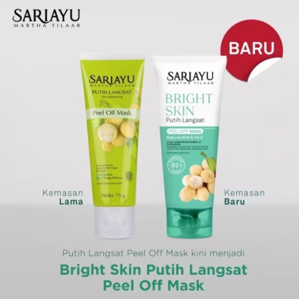 SARIAYU PUTIH LANGSAT PEEL OFF MASK 75gr | Sariayu Peel Off Mask - Masker wajah