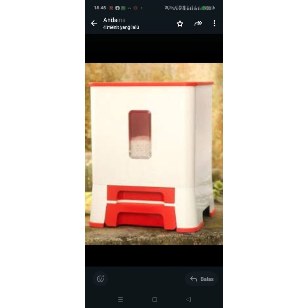 BIG PROMO  RICE DISPENSER  TEMPAT BERAS TUPPERWARE JADUL  NEW