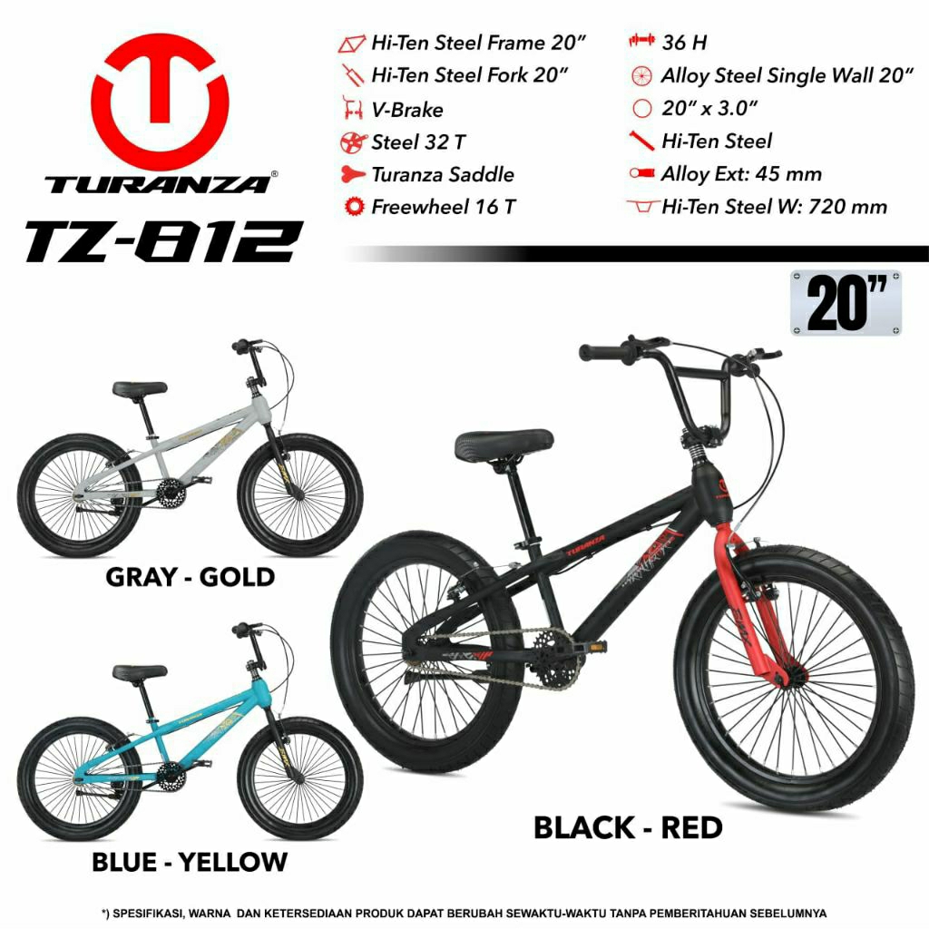 KRISNA JAYABIKE - JUAL SEPEDA BMX 20 TURANZA 812