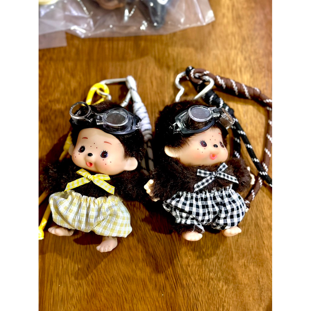MONCHHICHI Ganci Monchhichi (Muka Karet) Gantungan Kunci Monchhichi Ganci Menqiqi Keychain