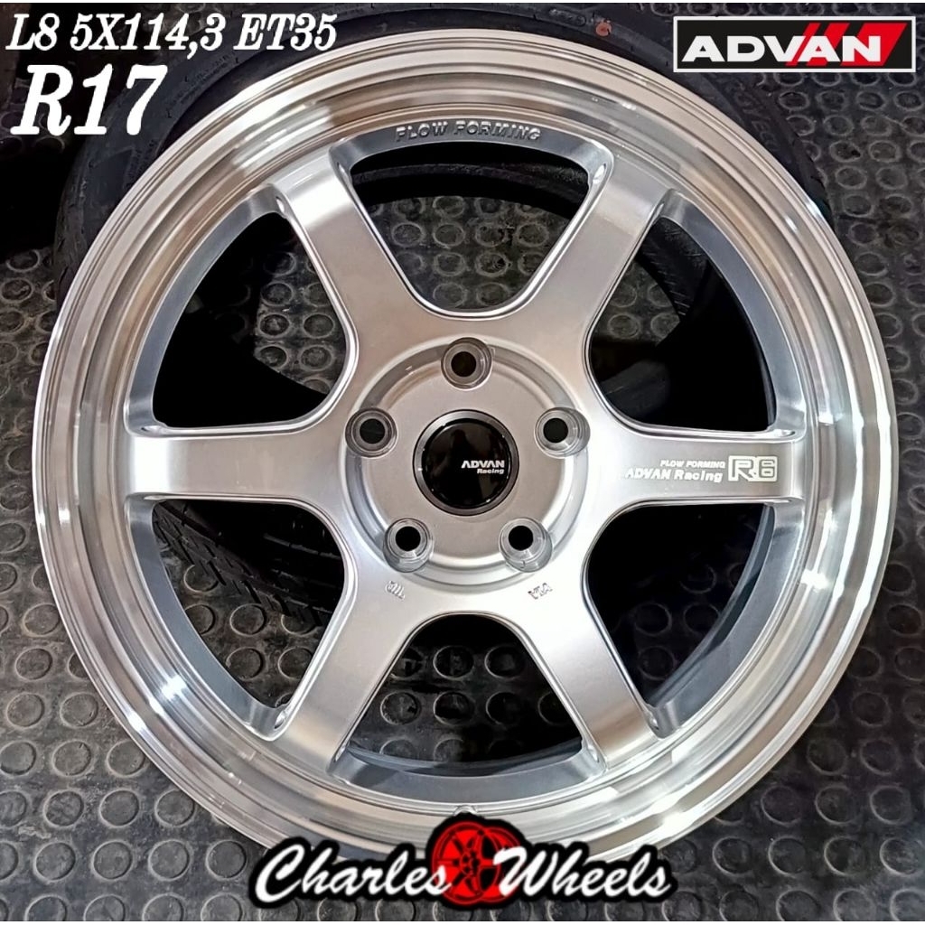 velg advan r6 r17 5x114,3 crv innova camry accord dll