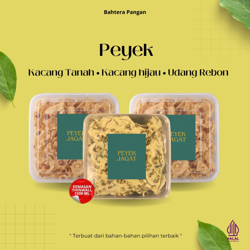 Peyek Jagat - Peyek Kacang Tanah / Kacang Hijau / Udang rebon Cemilan Enak Gurih Sehat Murah Jakarta