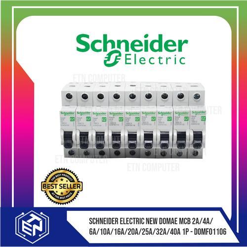 Schneider Electric New Domae Easy9 MCB 10A, 16A, 20A, 25A list hitam