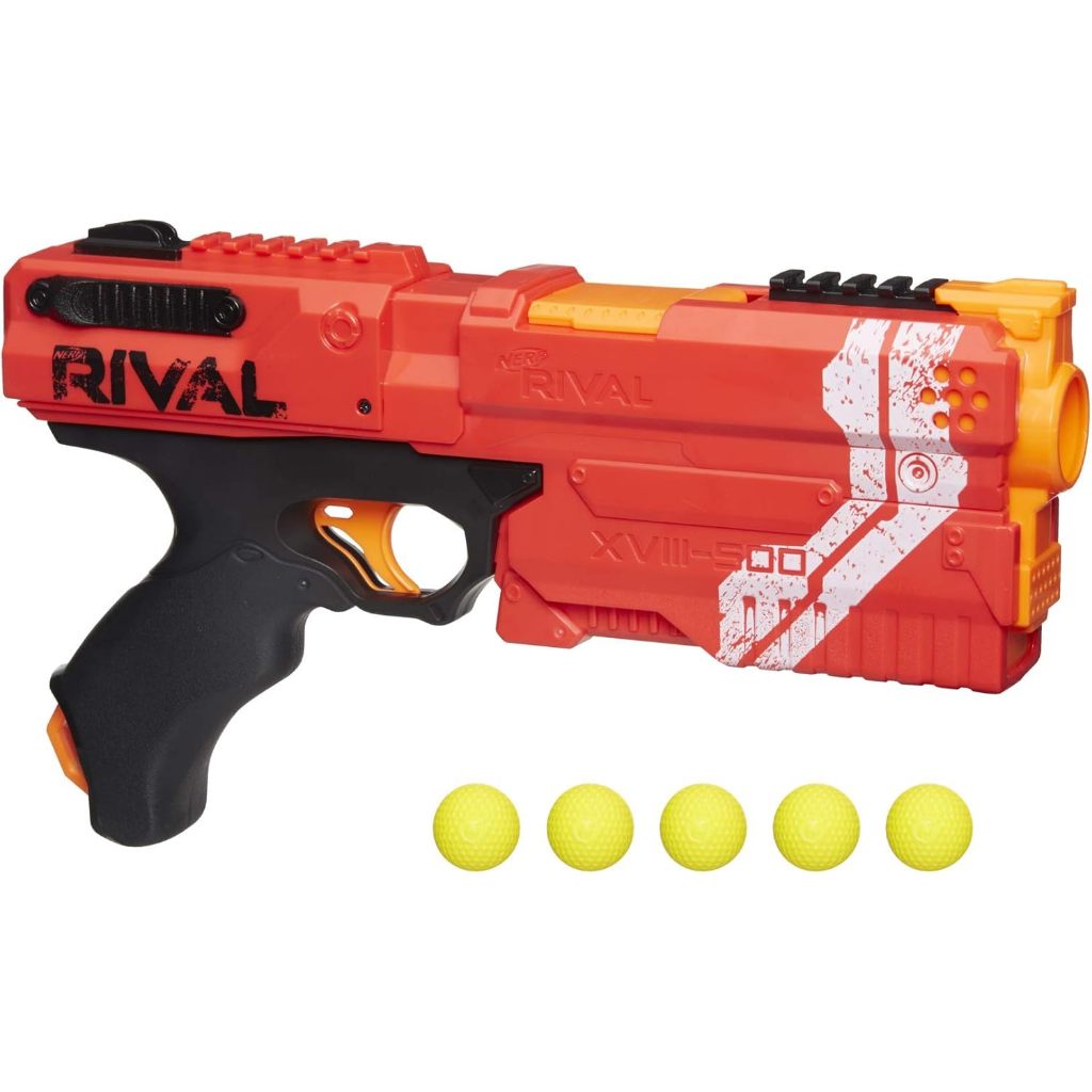 Nerf Rival Kronos XVIII-500 Blaster, Breech-Load, 5 Rival Rounds