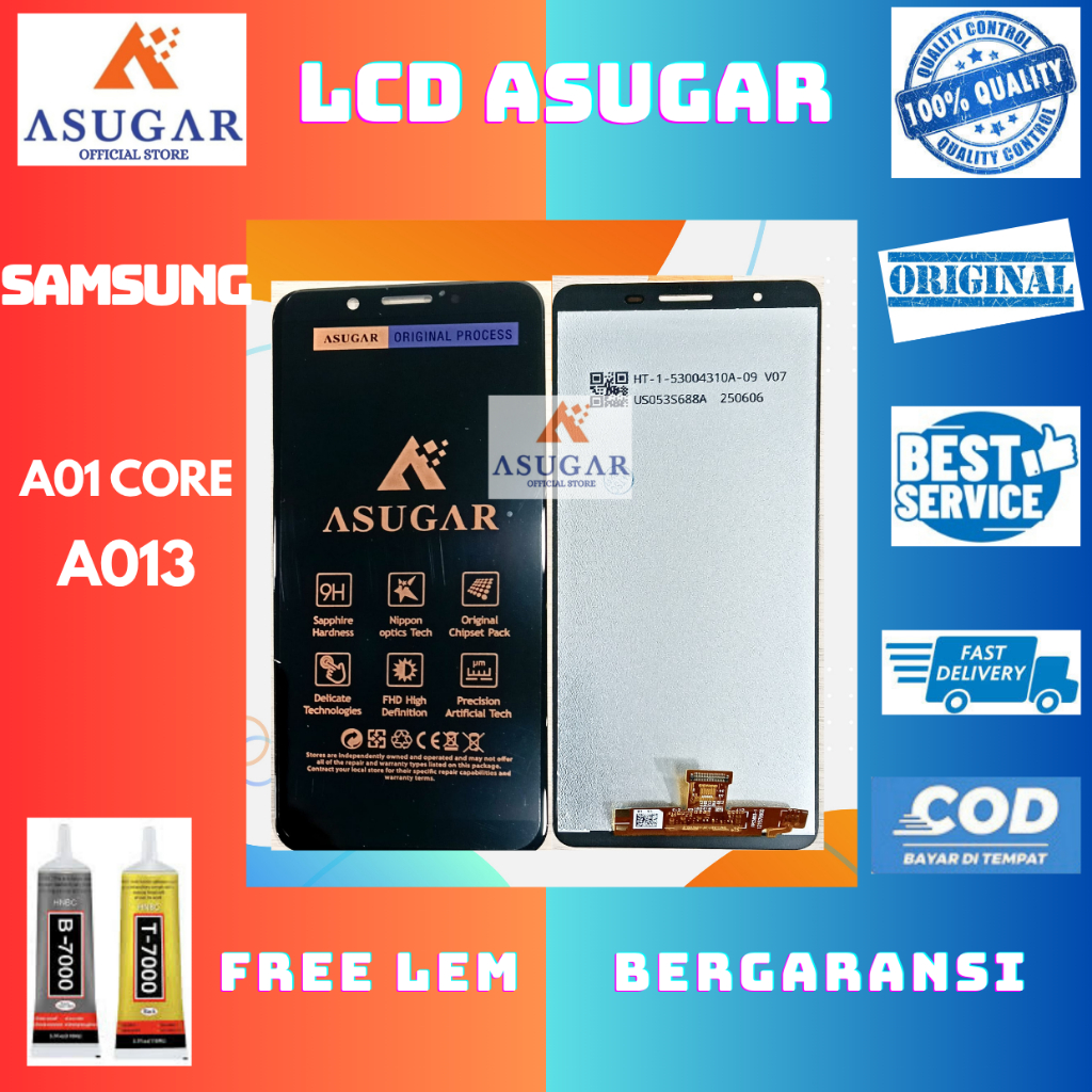 ASUGAR LCD ORIGINAL FULL HD  FULLSET TOUCHSCREEN HP SAMSUNG GALAXY A01 CORE, A013