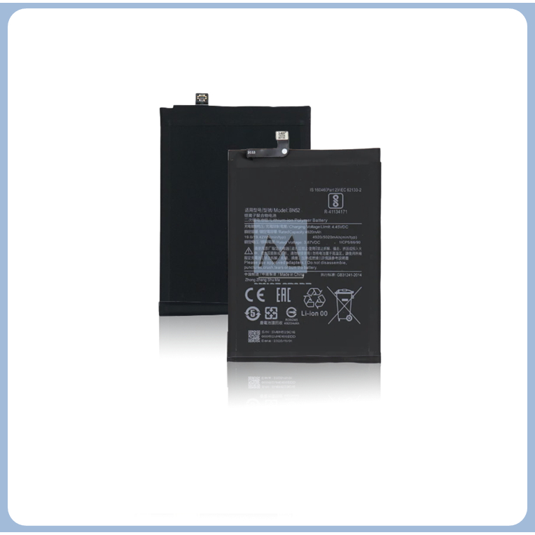 BN54 Baterai xiaomi redmi 9 / Baterai note 9 BN54 Ori Rechargeable Lithium-ion Polymer Battery BN54