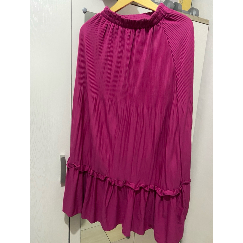 Rok Plisket Lili/Rok tantang Pink Fanta