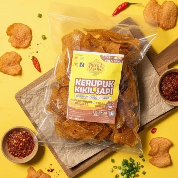 [TERMURAH] Kerupuk Kulit Cungur Mentah Kikil Tradisional Khas Garut