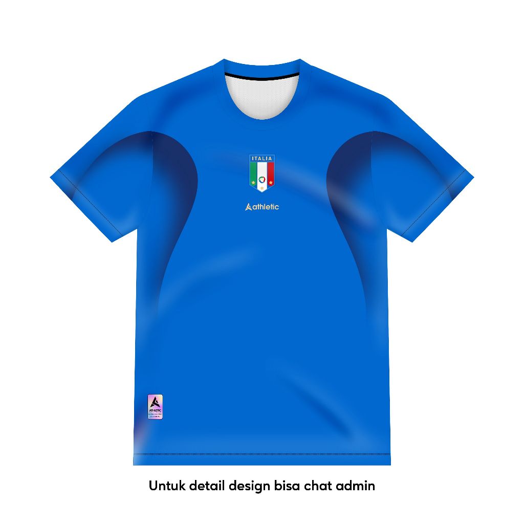 ATHLETIC SPORTWEAR - Jersey Bola Fantasy Italy Home 2006 Fullprinting Casual - Atasan