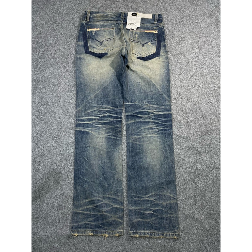 Celana jeans fading Piolla denim second