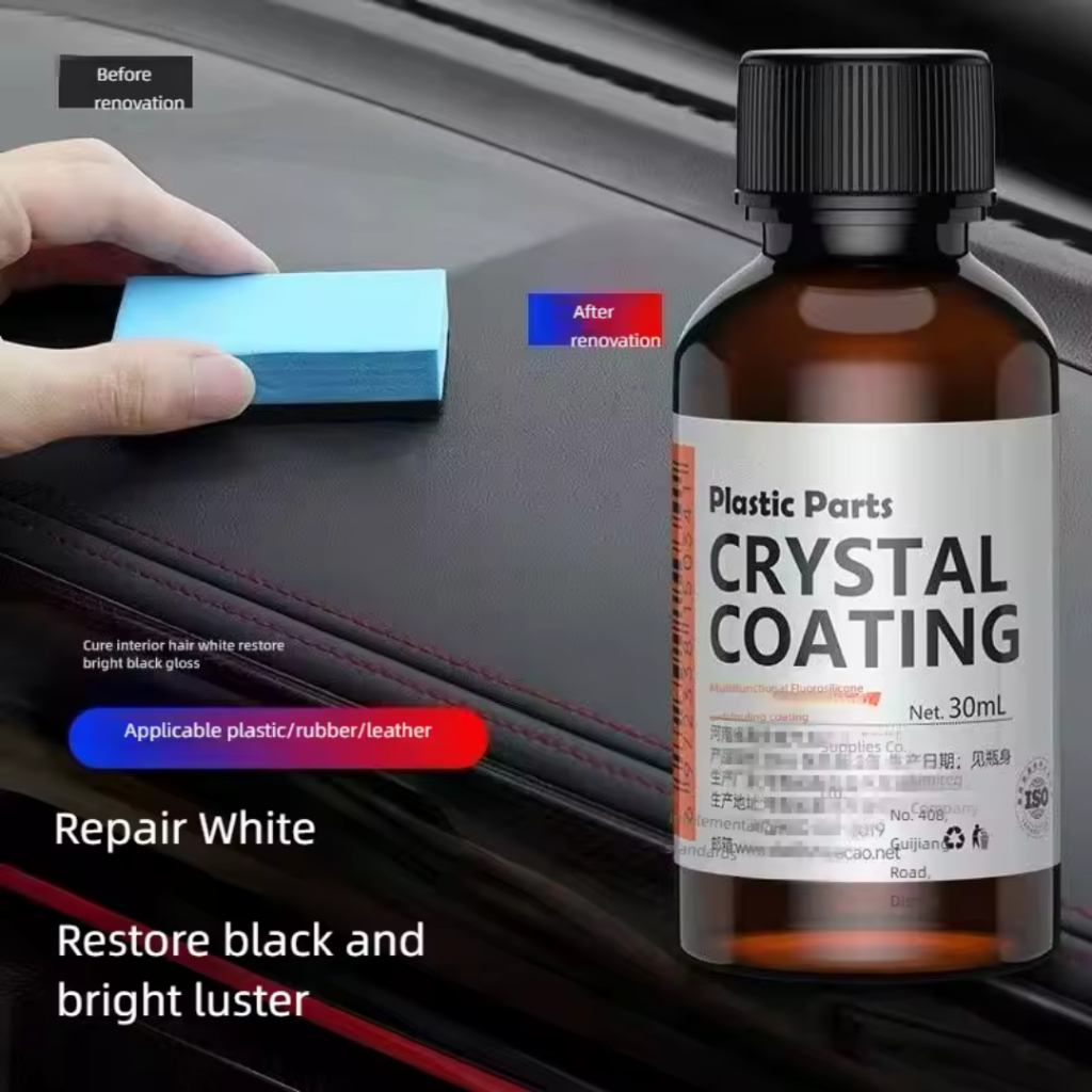 Paket Sikat Velg + Semir Ban Mobil 30ml – Crystal Coating Agent, Bersihkan & Kilapkan Seketika