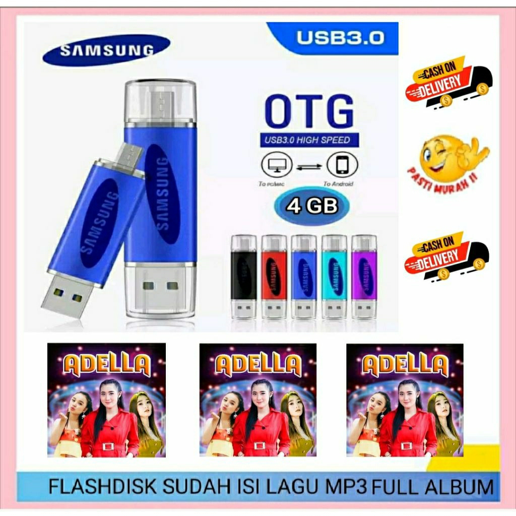 OTG SAMSUNG 4GB FLASHDISK SAMSUNG X KOPLO DANGDUT ADELLA FULL ALBUM