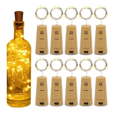 LAU-TB1M 1 meter kawat tembaga tutup botol tumblr lampu LED dekorasi tutup botol lampu LED