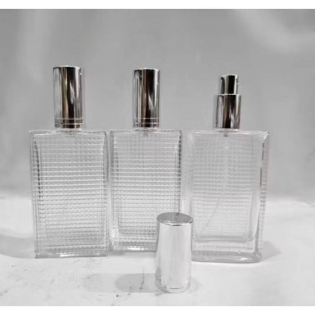 botol parfum kosong kaca 100ml bintik,drat/ulir