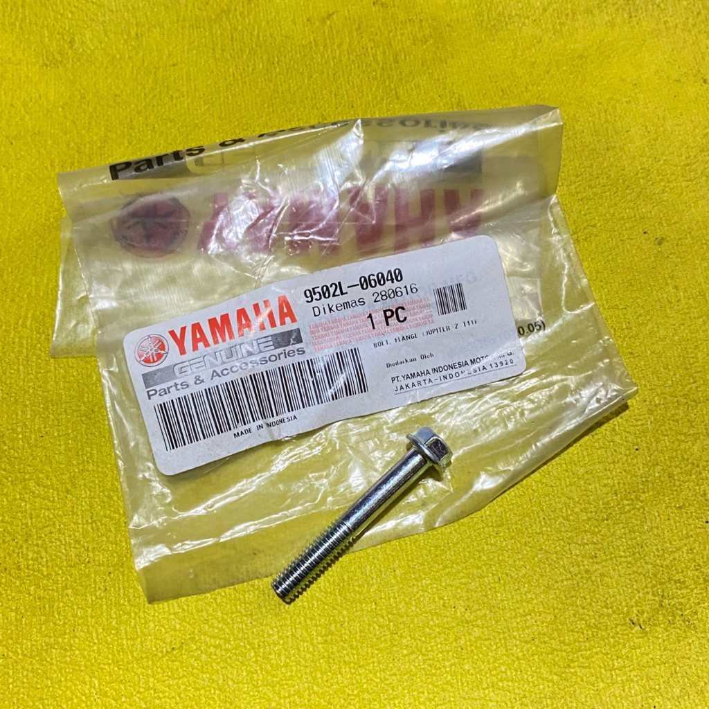 baut baud bold flange blok mesin crankcase yamaha jupiter z vega R New original YGP 9502L-06040