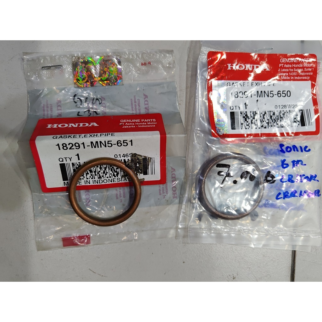 gasket knalpot cb 150r cbr150r sonic supra gtr cs1 tiger ori