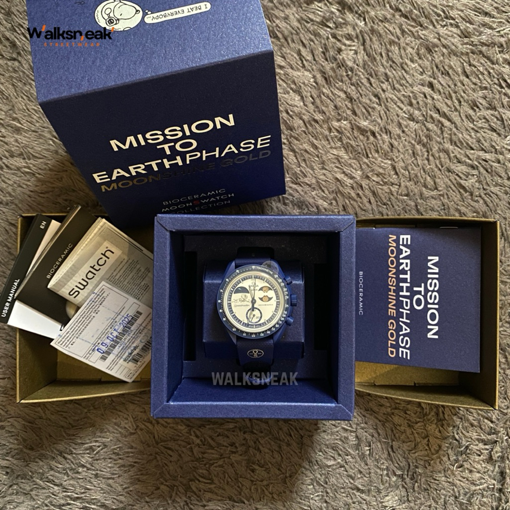 Swatch x Omega Mission to Earthphase - Moonshine Gold