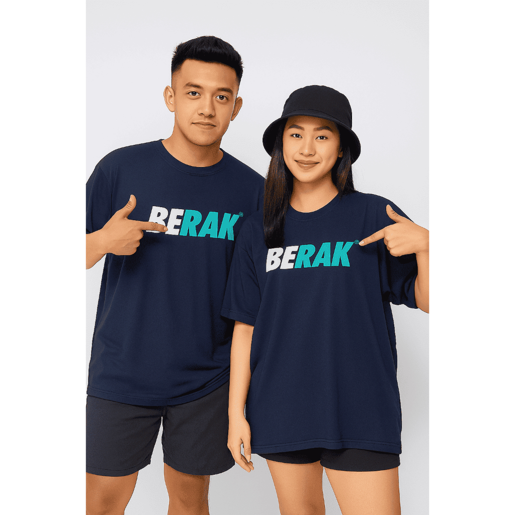 Kaos Oblong Oversize Distro Premium Tebal Original 100% Catton Cpmbet 24s, Gambar Simpel "BERAK"