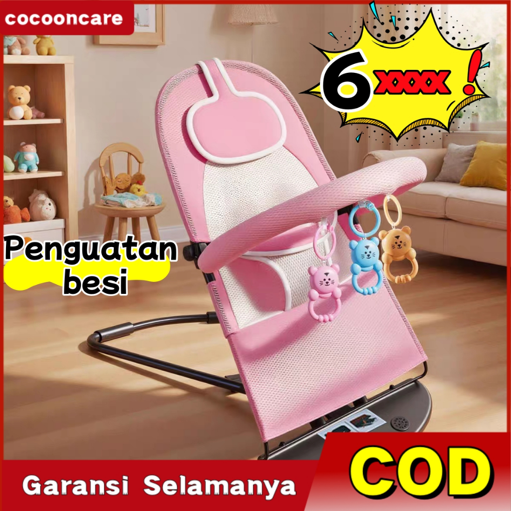 Ayunan Bayi Kursi Bouncer Bayi Lipat Otomatis Newborn Kado Bouncer Bayi Kursi Ayunan 0-3 Tahun