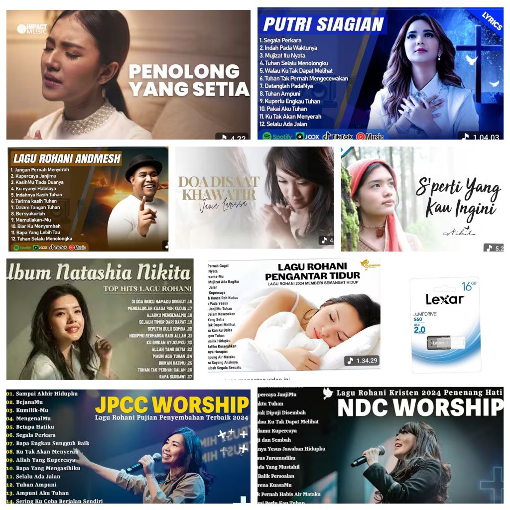 Flashdisk Pop Rohani Hillsong jpcc ndc Worship