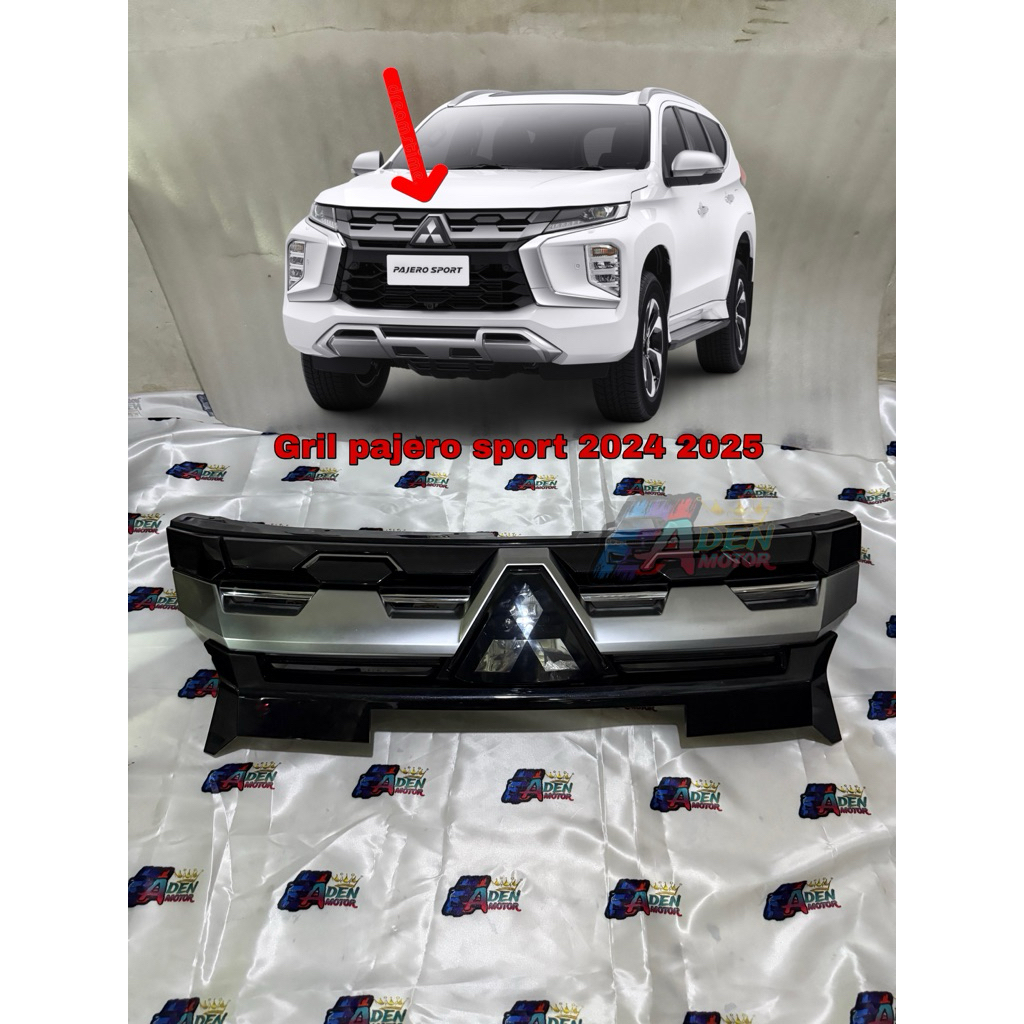 Gril grill grile atas mitsubishi all new pajero sport 2024 2025 original