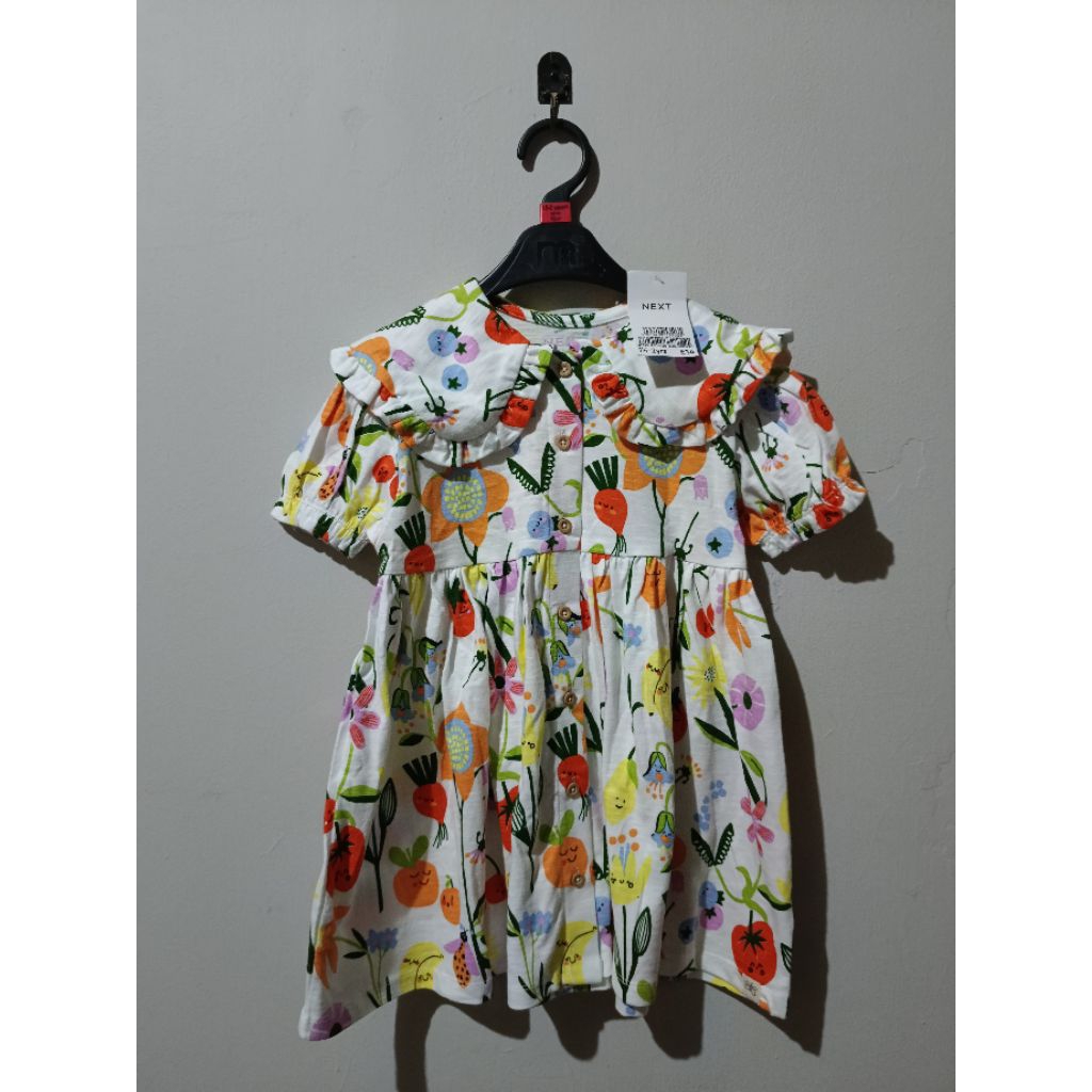 Next Dress Buah Sailor / Dress Next Buah Model Sailor / Next Dress Motif Buah