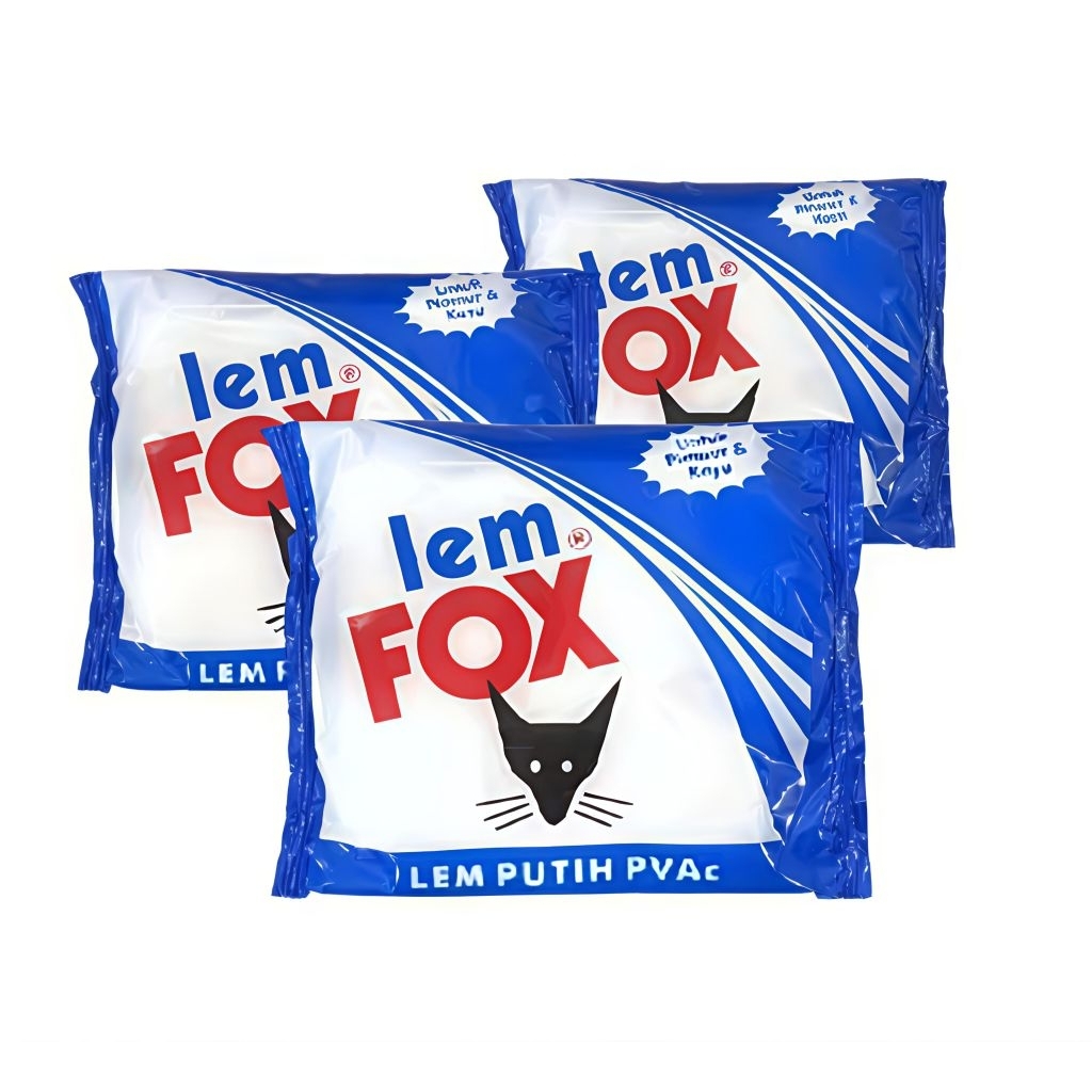 Lem Busa Putih Lem Fox Biru 600 GR