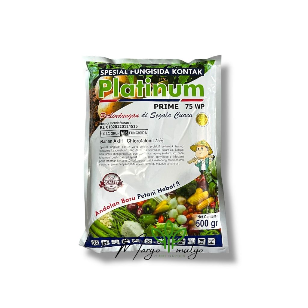 Special Fungisida Kontak Platinum Prime 75WP Fungisida Atasi Jamur Tepung 500g