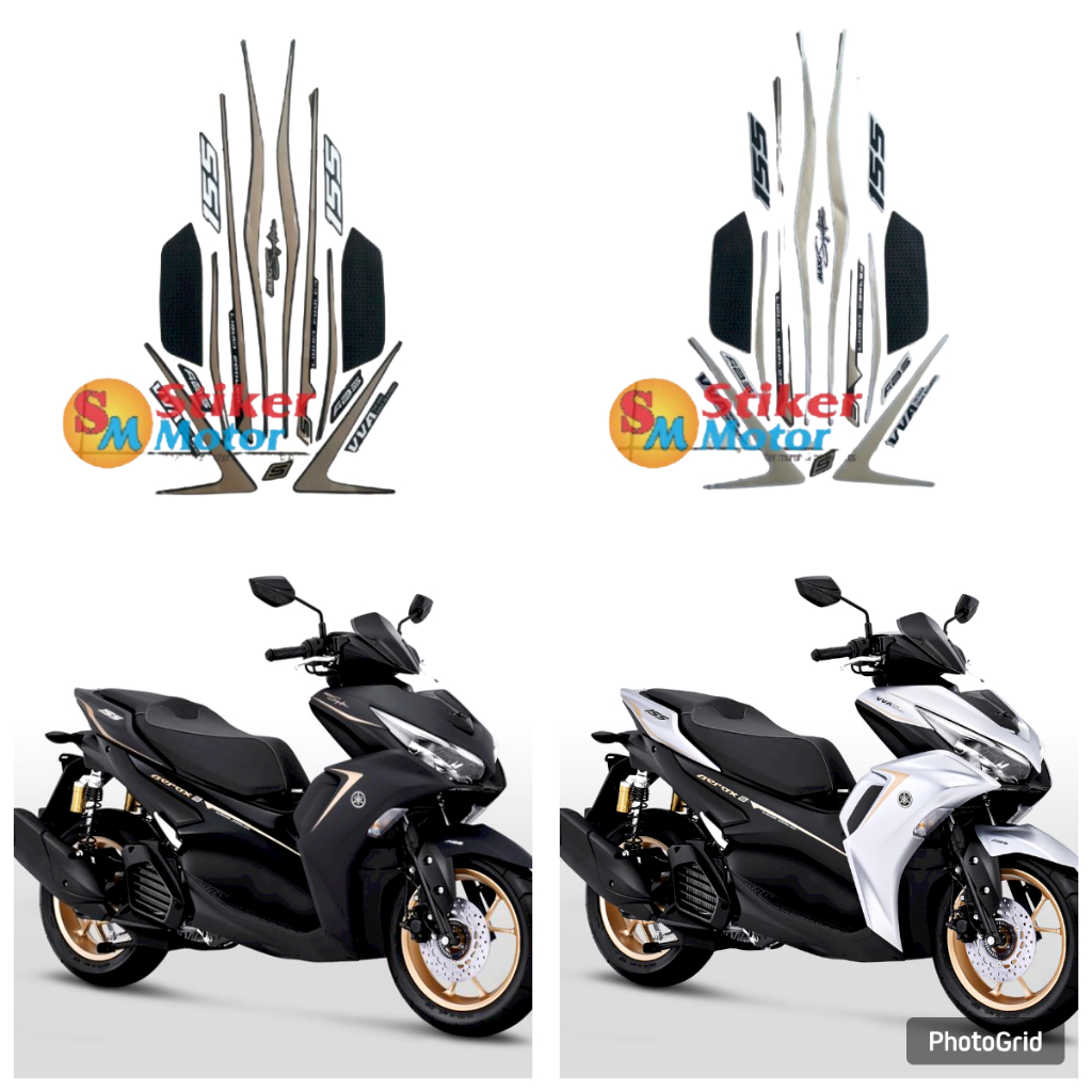 sticker striping motor yamaha aerox vva 155 s 2021 abs