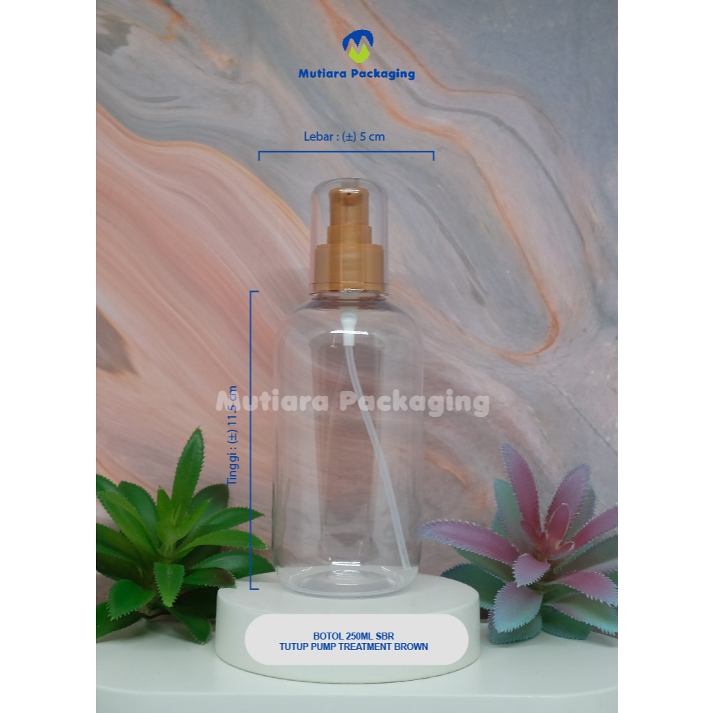Botol SBR 250ml tutup treatment brown / Tutup treatment brown botol SBR 250ml - Botol tutup treatmen