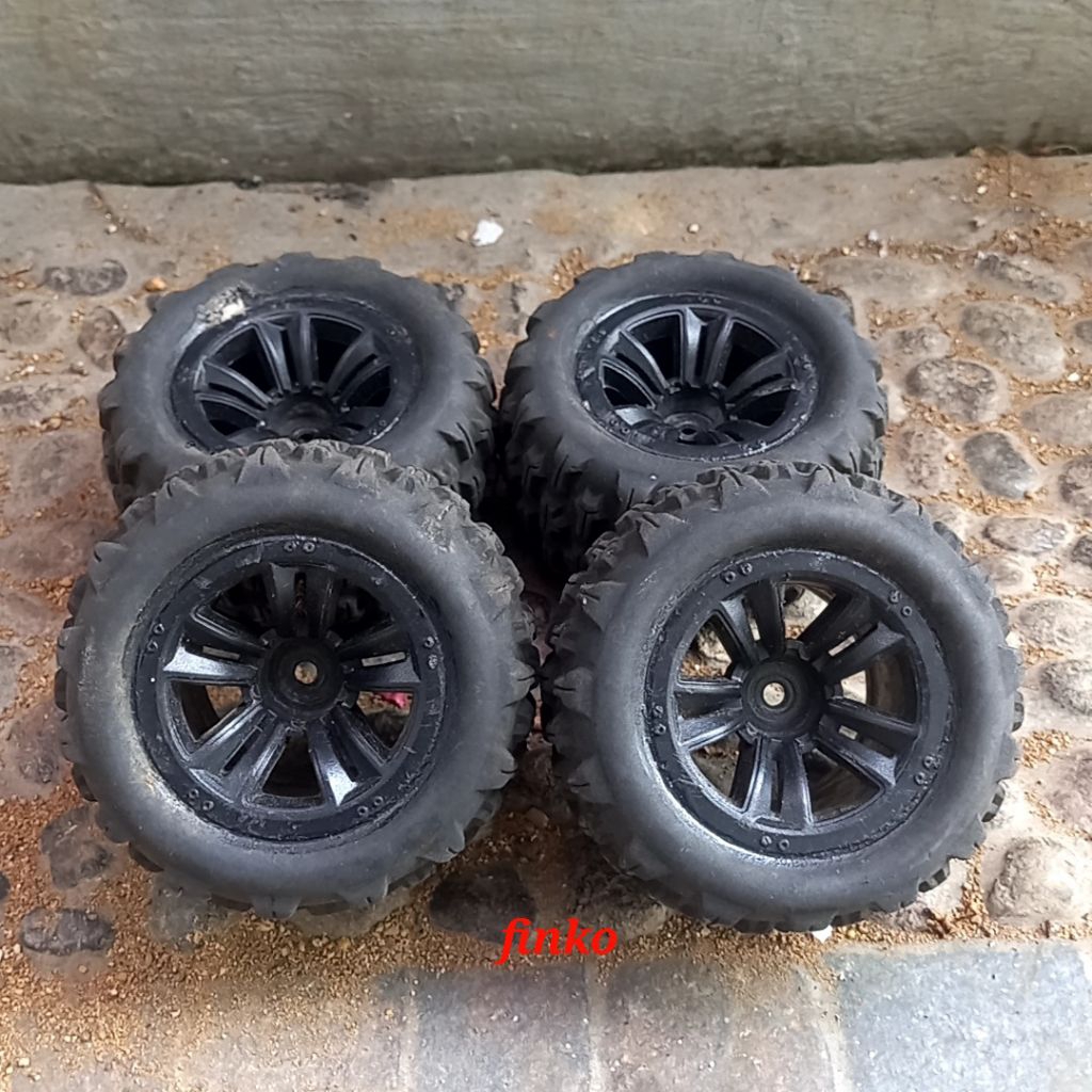 rc part, 4 pcs velg ban mjx 16210, hex 12