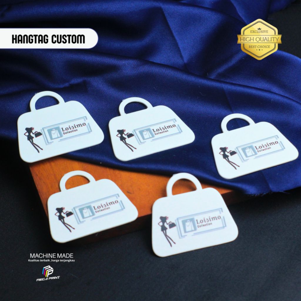 Label hang tag Tebal , Label baju kertas,Hang tag tebal 700gsm FREE DESDAIN