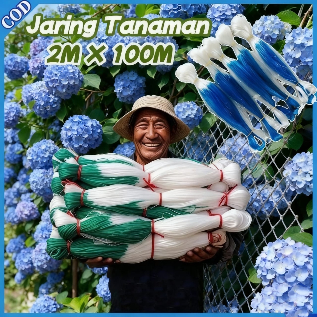 Jaring Merambat Tanaman Kuat 2Mx100M Polietilen