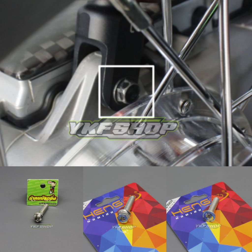 BAUT SHOCK SKOK BELAKANG MIO SPORTY SMILE FINO NOUVO SOUL PROBOLT STAINLESS ORIGINAL HENG THAILAND