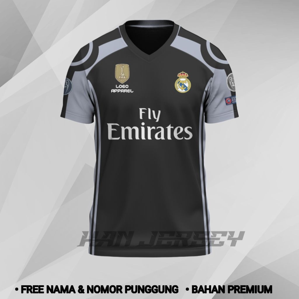 Jersey Bola Madrid 2016 3rd Full Printing