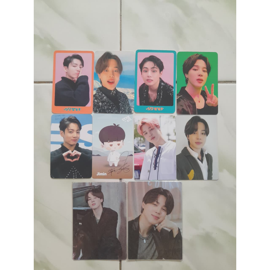 PHOTOCARD BTS JIMIN, TAEHYUNG, JUNGKOOK OFFICIAL DICON, MPC PTD