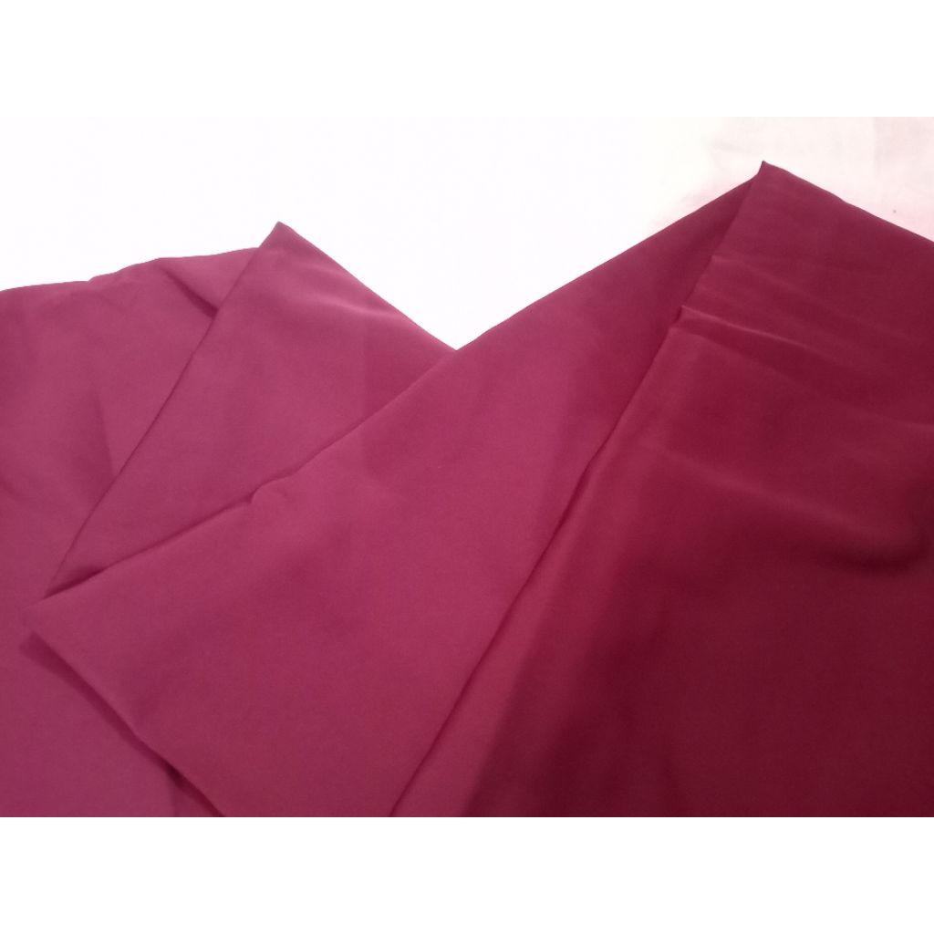 KAIN PARASIT POLOS WARNA MERAH HATI (125-280 cm)