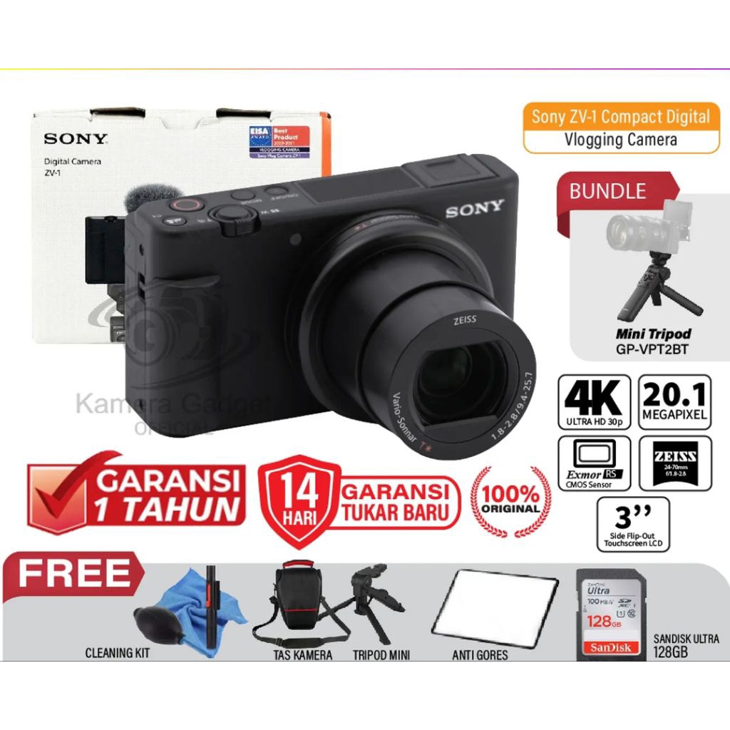 Sony ZV-1kamera Digital Pocket Vlog Vlogger