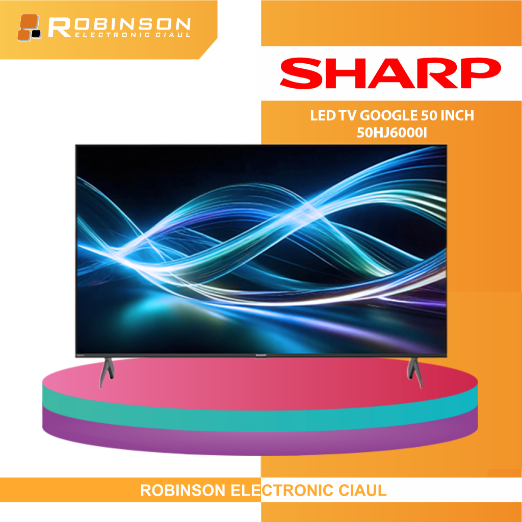 LED TV Sharp 50 Inch Google TV 4K Frameless Google TV