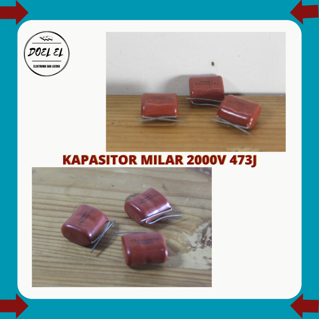2000V 473J KAPASITOR MILAR | 1 PCS KAPASITOR MILAR 473J
