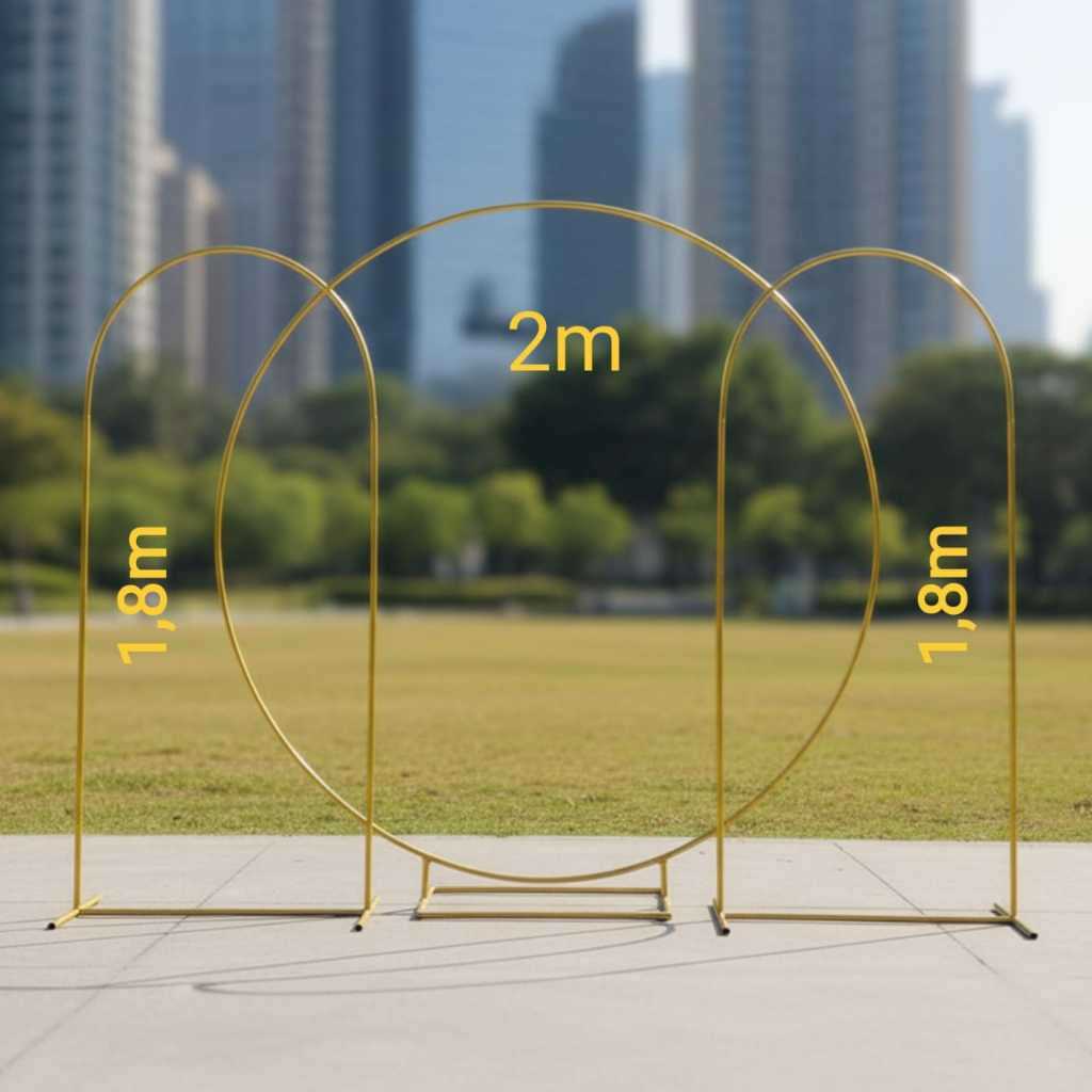 RING bulat + 2 STANDING OVAL DEKORASI Bongkar pasang READY STOCK