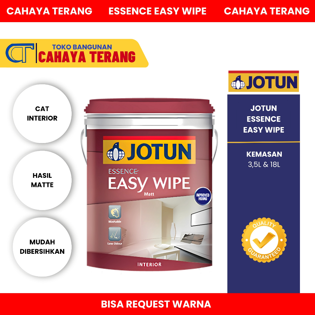 JOTUN EASY WIPE CAT TEMBOK INTERIOR 18L
